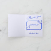 ありがとうお誕生発表写真カード 案内状 (内部)