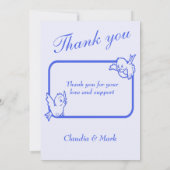 ありがとうお誕生発表写真カード 案内状 (裏面)