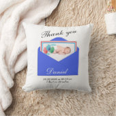 ありがとうお誕生発表写真 クッション (ブランケット)