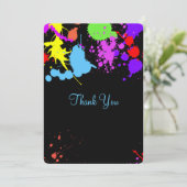 ありがとうかわいらし、ネオン、暗闇の中で輝く。 サンキューカード (スタンド正面)