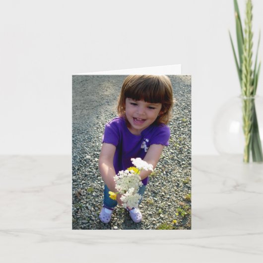 ありがとうがいっぱい！フォトカード サンキューカード (正面)