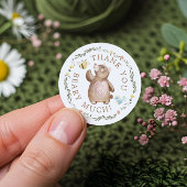 ありがとうございましたニットWoodland Bearフローラ ラウンドシール