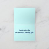 ありがとうございました誕生日プレゼントウーリーマンモス サンキューカード (内部)