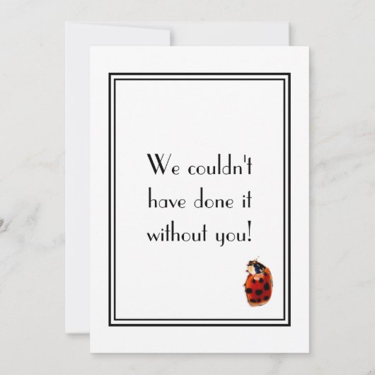 ありがとうございました 招待状 (裏面)