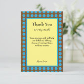 ありがとうございますカスタム編集可能文字大事な行事 サンキューカード (スタンド正面)