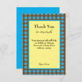 ありがとうございますカスタム編集可能文字大事な行事 サンキューカード (正面/裏面)