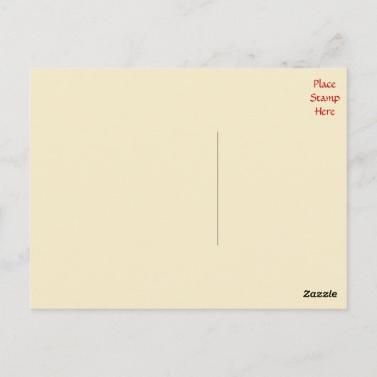 ありがとうございますハートのピンクと赤のあいさつはがき ポストカード (裏面)