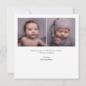 ありがとうございますハートスクリプト写真の発表 案内状 (裏面)