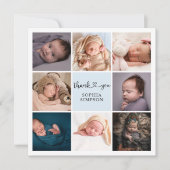 ありがとうございますハートスクリプト写真の発表 案内状 (正面)