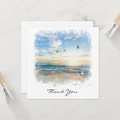 *~*ありがとうございますビーチウェーブサンセットサンライズAR7 カード (正面/裏面インサイチュ)