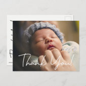 ありがとうございますベビー写真誕生のお知らせ ポストカード (正面/裏面)