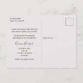 ありがとうございますベビー写真誕生のお知らせ ポストカード (裏面)