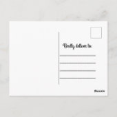 ありがとうございますベビー写真誕生発表葉書 ポストカード (裏面)