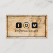 ありがとうございますヴィンテージウッド割引 名刺 (裏面)