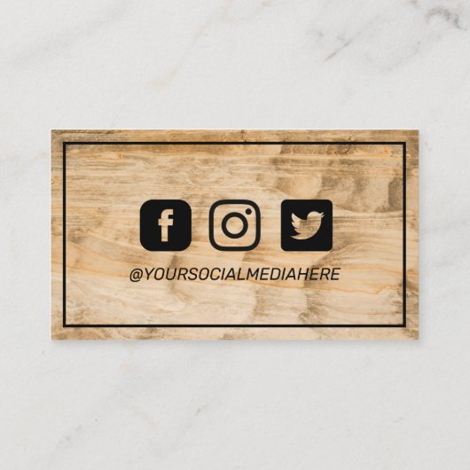 ありがとうございますヴィンテージウッド割引 名刺 (裏面)