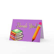 ありがとうございます先生カスタムのグリーティングカード学校