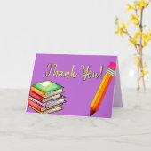 ありがとうございます先生カスタムのグリーティングカード学校 カード (黄色い花)