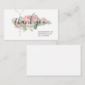 ありがとうございます宗教バラ名刺 エンクロージャーカード (正面/裏面)