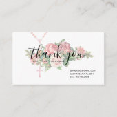ありがとうございます宗教バラ名刺 エンクロージャーカード (正面)