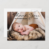 ありがとうございます新生児写真発表葉書BT ポストカード (正面/裏面)