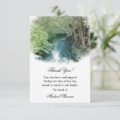 ありがとうございます葬儀用カード-カントリーストリーム サンキューカード (スタンド正面)