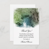 ありがとうございます葬儀用カード-カントリーストリーム サンキューカード (正面/裏面)