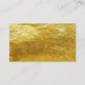 ありがとうございます金ゴールドトレンディーサロン 名刺 (裏面)