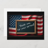 ありがとうございます！あなたの奉仕に感謝しています！ ポストカード (正面/裏面)