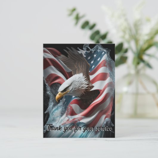 ありがとうございます あなたの尽力に感謝します ポストカード (スタンド正面)