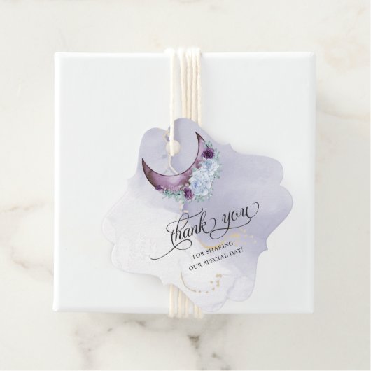 ありがとうございます お守りタグ | 紫の天の月 フェイバータグ (インサイチュ)