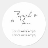 ありがとうございます ようこそ おめでとうございます ラウンドシール (正面)