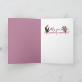 ありがとうございます – ピンクチューリップス – ボストンテリア サンキューカード (内部)