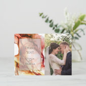 ありがとうございます | フォトフレーム 秋の色彩 アブストラクト2 サンキューカード (スタンド正面)