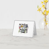 ありがとうございます-ヘブライ語の文字 カード (黄色い花)