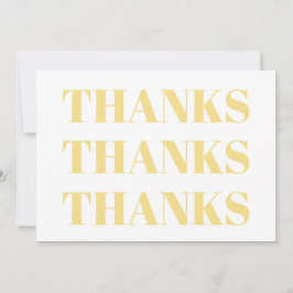 ありがとうございます、ライトゴールドホワイトエレガントモダンカード