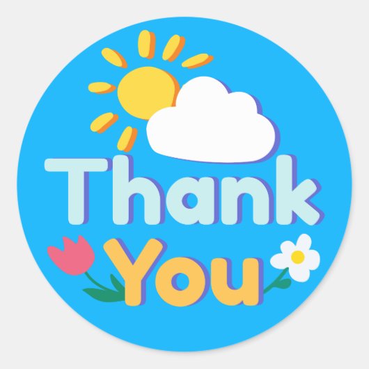 ありがとうございます ラウンドシール (正面)