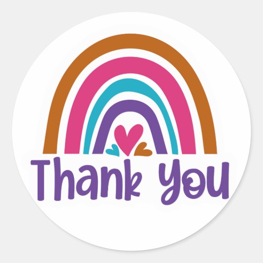 ありがとうございます ラウンドシール (正面)