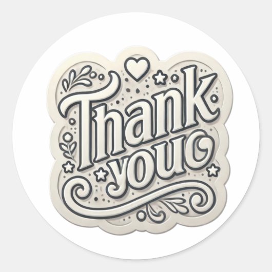 ありがとうございます ラウンドシール (正面)