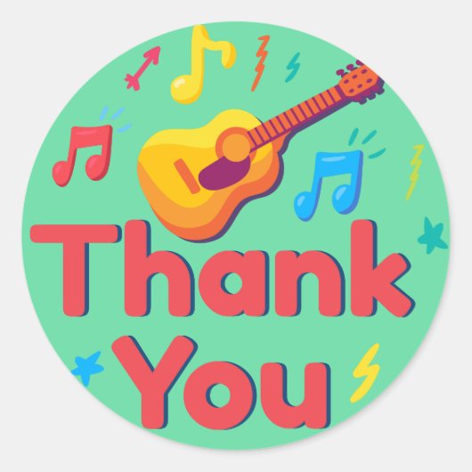 ありがとうございます ラウンドシール (正面)