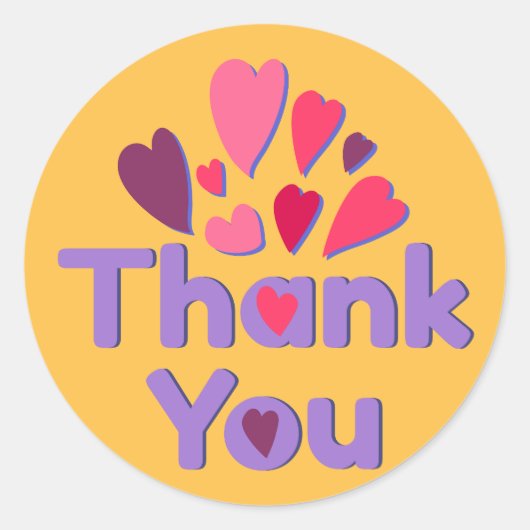 ありがとうございます ラウンドシール (正面)