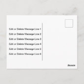 ありがとうございます ロゴをここに 黒 白 金 ビジネス ポストカード (裏面)