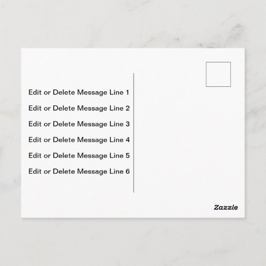 ありがとうございます ロゴをここに 黒 白 金 ビジネス ポストカード (裏面)