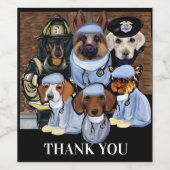 ありがとうございます ワインラベル (シングルラベル)