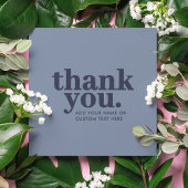 ありがとうございます 封筒カード | ミニマル ブルーとネイビー エンクロージャーカード