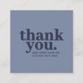 ありがとうございます 封筒カード | ミニマル ブルーとネイビー エンクロージャーカード (正面)