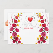 ありがとうございます。感謝しております。どうもありがとう。 ポストカード (正面/裏面)