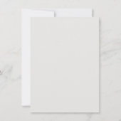 ありがとうございます | 氷の青 シャンパー フォト フレーム サンキューカード (裏面)