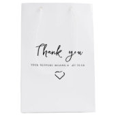 ありがとうございます。皆様のご支援は私たちにとって大きな励みになります。ショッピング ミディアムペーパーバッグ (正面)