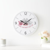 ありがとうございま食べす。 ラージ壁時計 (ホーム)