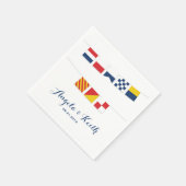 ありがとうござカラフル航海のう スタンダードカクテルナプキン (角)